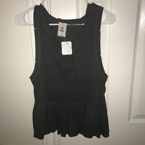 Free people peplum tank top